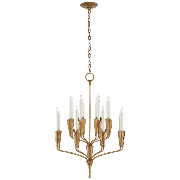 Aiden Small Chandelier in Gilded Iron