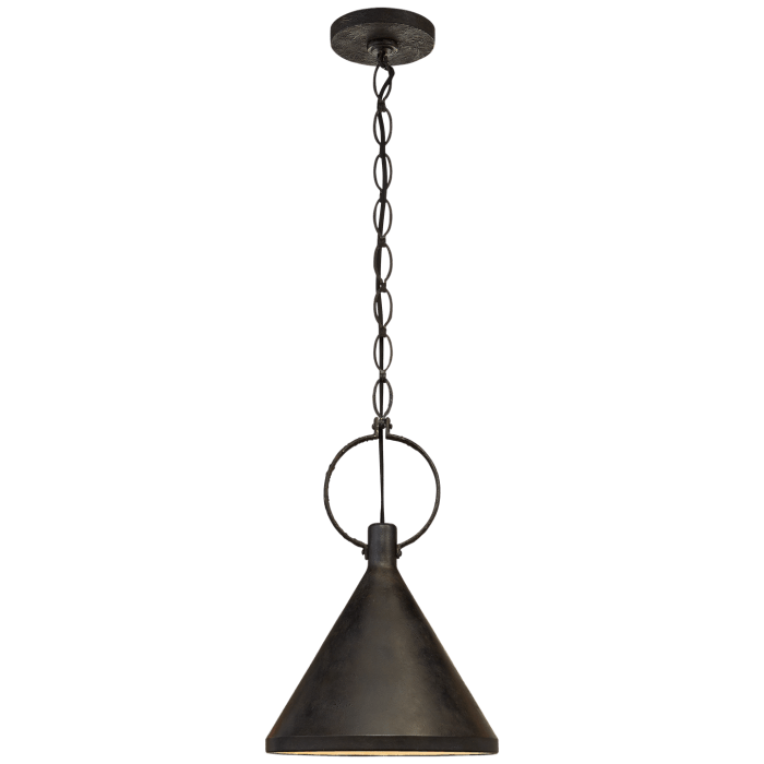 Limoges Medium Pendant in Natural Rust with Aged Iron Shade